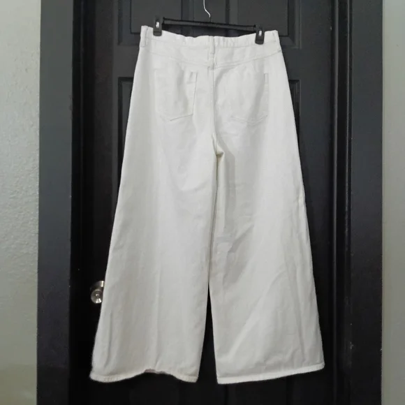 We The Free Sz. 33 Ice Queen CRVY Gia High Rise Wide-Leg Jeans - Picture 9 of 16